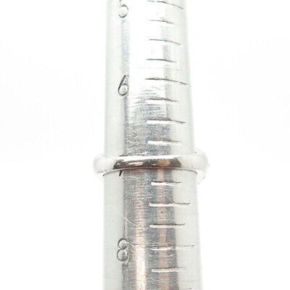 925 Sterling Silver Chuck Clemency Real Obsidian & Black Spinel Gem Ring Size 7 - Picture 7 of 8